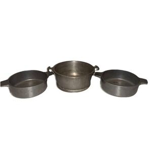 Vintage Lot of 3 Guardian Service Ware Aluminum Pots - No Lids